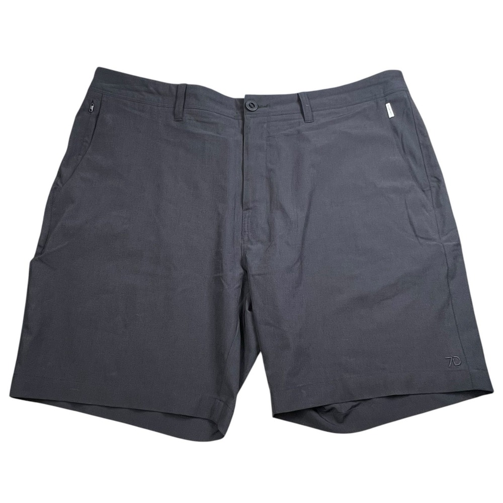 7 Diamonds Mens 38 Black Aeroplane Performance Short 7.5" Inseam